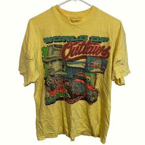 Vintage 1994 World of Outlaws Graphic Tshirt autographed